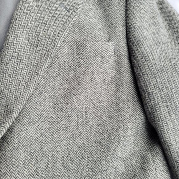 Today's Man Camel Hair Sports Coat Blazer Herringbone 2 Button Lined Pockets - Picture 5 of 16